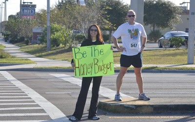 20 miles, a honey badger, and a great weekend