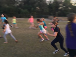 Girl Scouts Running