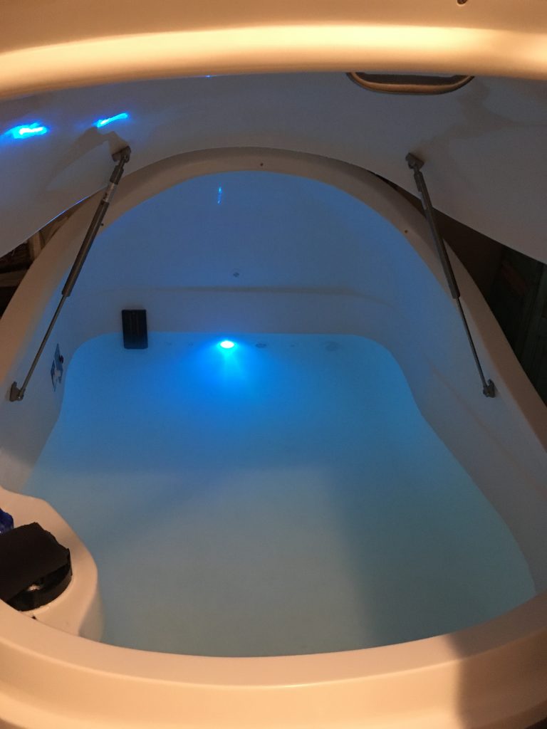 inside float tub